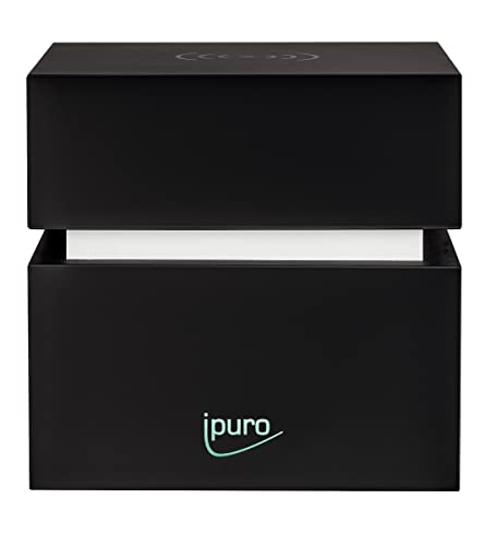 ipuro Air Pearls Big Cube - Difusor de aroma extra silencioso para rellenar, aroma electrónico para el hogar, oficina, yoga y spa, con función de carga para teléfonos móviles