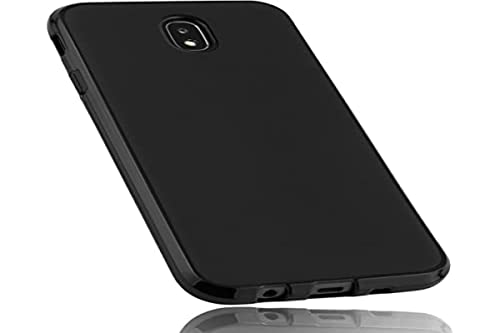 mumbi Funda Compatible con Samsung Galaxy J7 2017 Caja del teléfono móvil, Negro