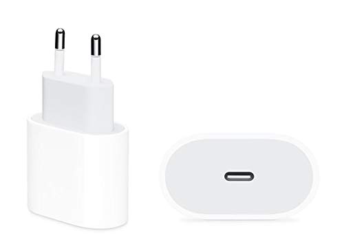 Cargador rápido USB-C de 20 W, PD 3.0, Adaptador de Corriente para iPhone 12/12 Mini/12 Pro/11 Pro MAX SE, iPad Pro, AirPods ProType-c USB-C Fast Charger Power Delivery (Cargador)