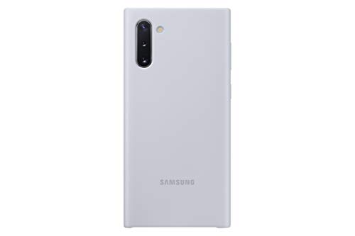 SAMSUNG EF-PN970TSEGUS Galaxy Note10, Funda Protectora Trasera de Silicona, Color Plateado