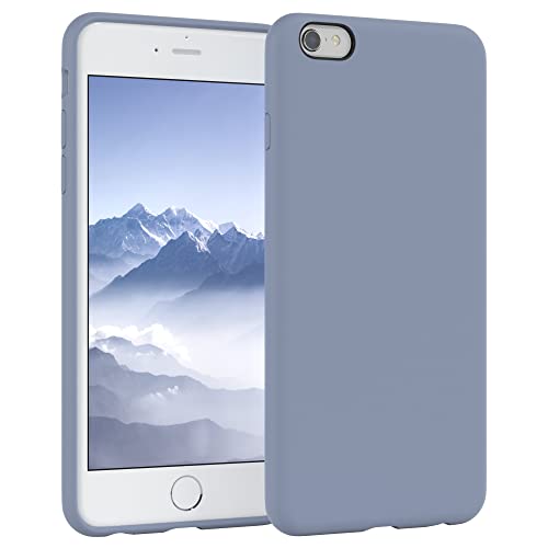 Eazy Case Funda de Silicona Premium para teléfono móvil para iPhone 6 / 6S, Cubierta Fina con Protector de cámara y Forro, Cubierta Protectora, Funda de móvil, Cubierta, Azul Hielo
