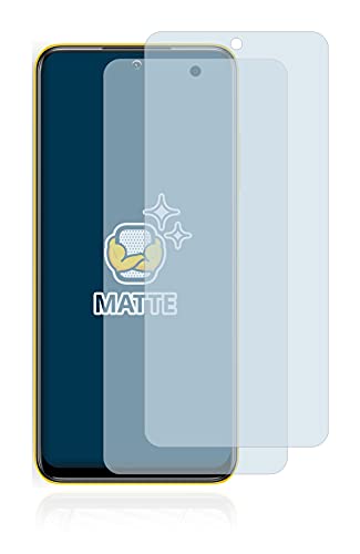 BROTECT Protector Pantalla Anti-Reflejos compatible con Xiaomi Poco M3 Pro (2 Unidades) Película Mate Anti-Huellas