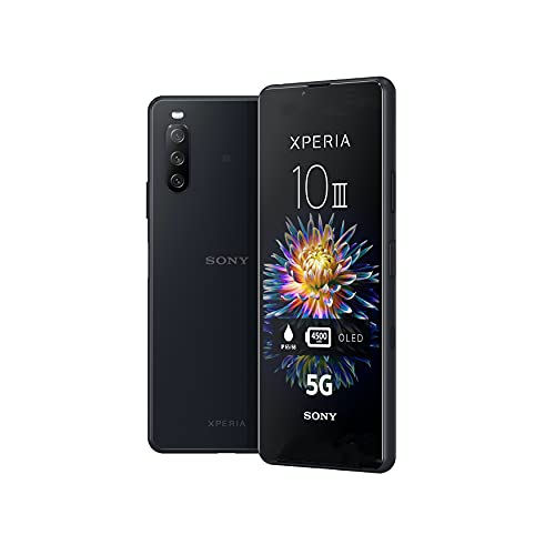 Sony Xperia 10 III | Smartphone Android, teléfono móvil. 5G, batería de 4500 mAh, diseño elegante y resistente, pantalla OLED 21:9 de 6 pulgadas, negro