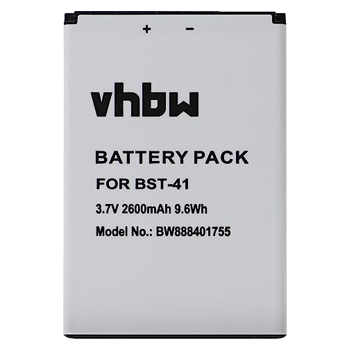 vhbw Batería reemplaza Sony Ericsson BST-41 para móvil, Smartphone (2600 mAh, 3,7 V, Li-Ion)