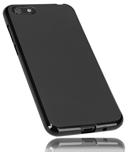 mumbi Funda Compatible con Huawei Y5 (2018) Caja del teléfono móvil, Negro