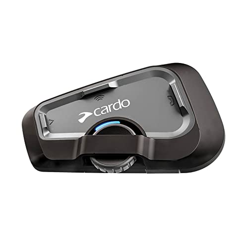 Cardo FREECOM 4X para Motocicleta 2 Vías Bluetooth Sistema De Comunicación Auriculares, Negro, Individual