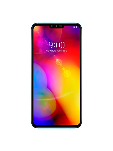 LG V40 - Smartphone Libre de 6.4'' QHD+ (5 cámaras 16 MP f1.9, 6 GB RAM, 128 GB Memoria, Sistema en español) Color Azul