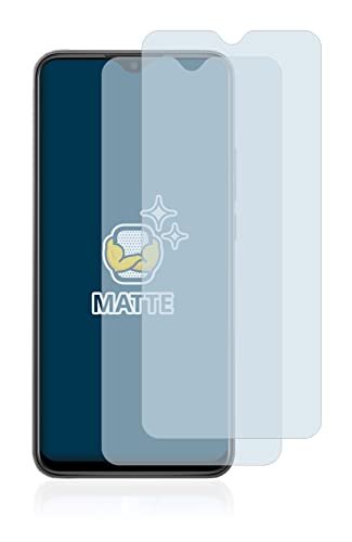BROTECT Protector Pantalla Anti-Reflejos compatible con Xiaomi Redmi 9 (2 Unidades) Película Mate Anti-Huellas