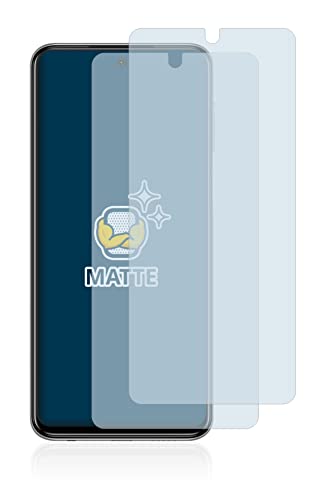 BROTECT Protector Pantalla Anti-Reflejos compatible con Xiaomi Redmi Note 9 Pro (2 Unidades) Película Mate Anti-Huellas