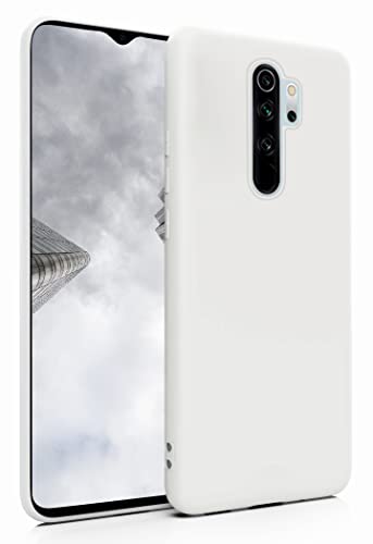 MyGadget Funda para Xiaomi Redmi Note 8 Pro en Silicona TPU - Carcasa Slim & Flexible - Case Resistente Antigolpes y Anti choques - Ultra Protectora - Blanco