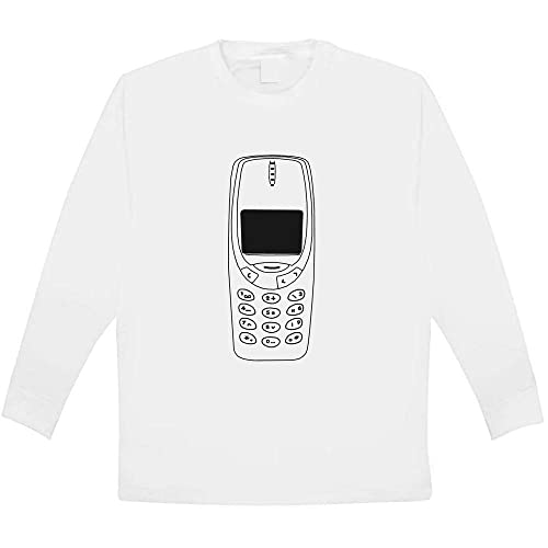 Azeeda 'Teléfono Móvil' Camiseta de Manga Larga de niño (9-11 años) (KL00053764)