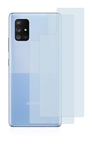BROTECT Protector Pantalla Anti-Reflejos compatible con Samsung Galaxy A71 5G (Trasero) (2 Unidades) Película Mate Anti-Huellas