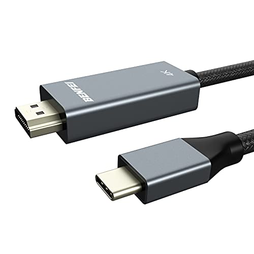BENFEI Cable USB C a HDMI (4K @ 60Hz), 1.8m Thunderbolt 3 a HDMI, Compatible con MacBook Pro 2019/2018/2017, Samsung Galaxy S9 / S8, Surface Book 2, DELL XPS 13/15 y más