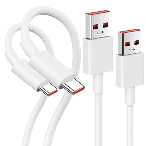 Cable USB C para Xiaomi Pad 5 12 Pro, 120W 6A Cable USB C Carga Rápida Cable USB a USB C 1M, Cable Tipo C Carga Turbo para Xiaomi Mi 11 Lite 11T 10 Pro POCO M4 X4 Pro Redmi Note 11 11S, Mejora 2Pack