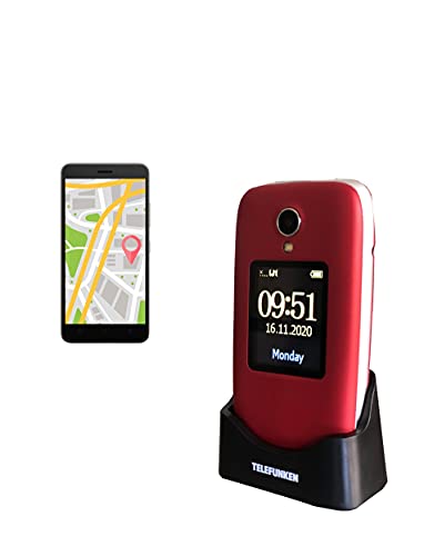 Telefunken S560 -desbloqueado, Teléfono móvil, Rojo