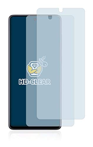 BROTECT Protector Pantalla compatible con Samsung Galaxy A71 Protector Transparente (2 Unidades) Anti-Huellas