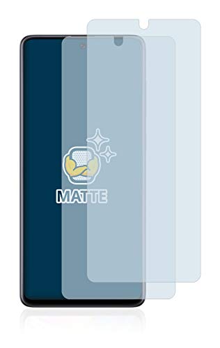BROTECT Protector Pantalla Anti-Reflejos compatible con Samsung Galaxy A71 (2 Unidades) Película Mate Anti-Huellas