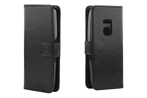 caseroxx Funda Protectora a Prueba de Golpes de Color Negro para su Smartphone Nokia 8210 4G, Bookstyle-Case