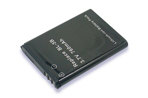 Batería de ion de litio de 3,70 V 600 mAh de repuesto para Nokia BL-5B, 3230, 5320 XpressMusic, 5500, 6120 Classic, 6121 Classic, 6122 C, N80, n80ie, N90 Smart Funda batería