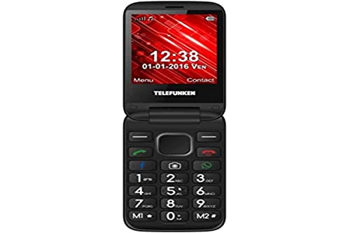 Telefunken TM 360 Cosi - Teléfono Móvil, 1 GB, Internet, USB, Radio, Camera, Wifi, Rojo