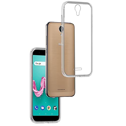 REY - Funda Carcasa Gel Transparente para WIKO Harry, Ultra Fina 0,33mm, Silicona TPU de Alta Resistencia y Flexibilidad