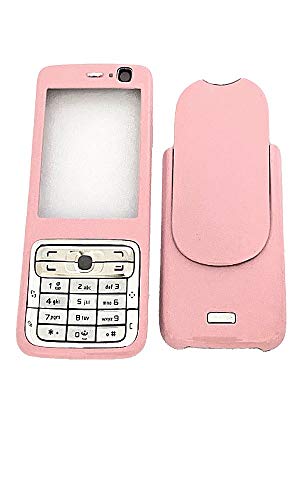 Nokia N73 móvil nuevo caso de reemplazo Fascia Housing cubierta de la carcasa delantera y trasera Cubierta de la batería Rosa Claro / Light Pink