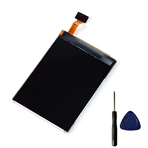 Hencik Pantalla LCD original para Nokia X5-00 6202c 6208 6120 N82 E66 N78 N79 E52 E75 C5-01 LCD + herramientas reemplazo de pantalla (color: negro)