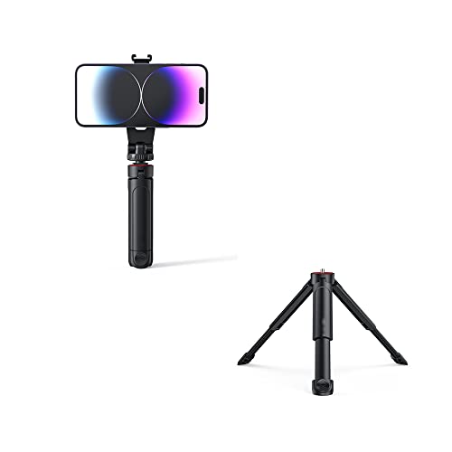 Fututech 1/4 mini trípode multifuncional para cámaras DSLR soporte para GoPro para Insta360 para DJI OSMO acción stick selfie para teléfono móvil estabilizadores