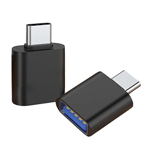 LacyMC Adaptador USB C a USB A 3.0,Paquete de 2 Conector USB A a Tipo C,Adaptador USB 3.0 Hembra a USB-C Macho,Compatible con Teléfonos y Tabletas USB-C y Otros Dispositivos USB C