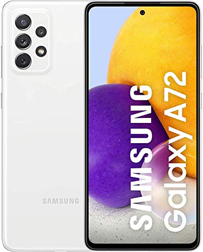 Samsung Galaxy A72 (128 GB) Blanco - Teléfono Móvil con Pantalla de 6,7'', Smartphone Android de 6 GB de RAM, Memoria Interna Ampliable, Batería de 5000 mAh y Carga Super Rápida (Versión ES)