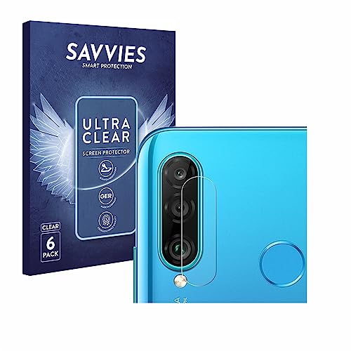 savvies Protector Pantalla compatible con Huawei P30 lite/New Edition (Cámara) (6 Unidades) Película Ultra Transparente