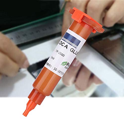 LOCA UV Glue, Portable 3.9 X1.4 X 1.2In Lente De Vidrio Pegamento UV Para Teléfono Móvil Tienda De Mantenimiento Profesional Para Cubierta De Teléfono Móvil Reparación De Pantalla LCD De(5 ml)