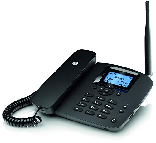 Motorola MOTOFW200L - Teléfono Fijo inalámbrico, Negro