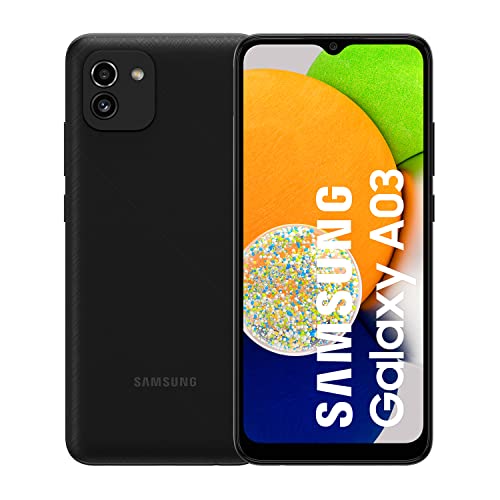 Samsung Galaxy A03 (64 GB) Negro - Smartphone Android, Teléfono Móvil Libre con 4 GB de RAM (Versión ES)