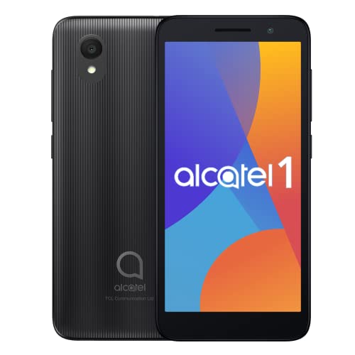 Alcatel 1 2021 Volcano, Smartphone de 5 Pulgadas, 8 GB 4G, Libre y sin Tarjeta SIM, Color Negro