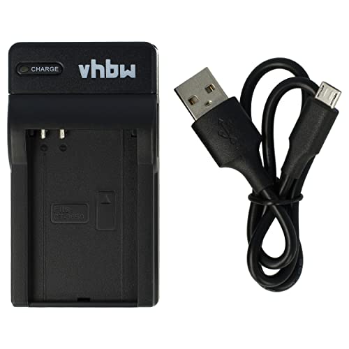 vhbw Cargador batería USB Compatible con Nokia N-Gage N70, N71, N72, N91 baterías cámaras, videocámaras, DSLR -Soporte Carga