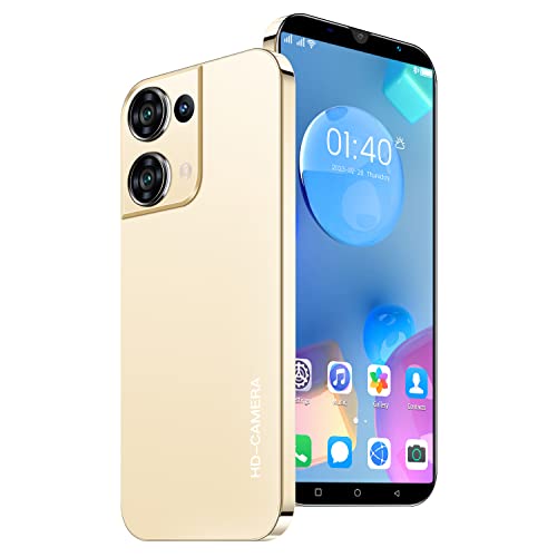 MsMga Teléfono Móvil Barato, Pantalla IPS de 5,0 Pulgadas, Smartphone Hermoso, 4GB ROM (Ampliable hasta 128GB), Dual SIM, Dual Cámara, Teléfono Móvil 3G (Rino9-Golden)