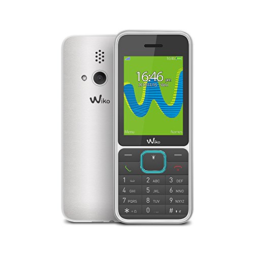 Wiko Riff3 - Teléfono móvil Libre de 2,4” (Dual SIM, Radio FM, Teclado físico, admite microSD 32 GB, Bluetooth, Linterna LED y Reproductor MP3) Color Negro y Blanco
