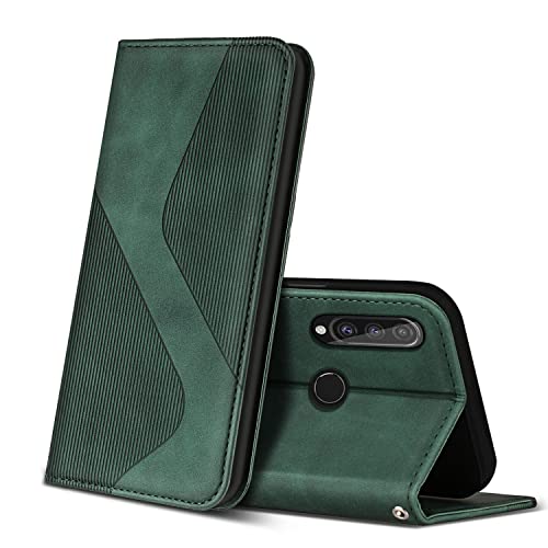 ZONNAVI Funda para Huawei P30 Lite/Nova 4E, Funda Libro de Cuero con Ranura para Tarjeta y Magnético, Wallet Flip Caso Cubierta Case Carcasa para Huawei P30 Lite/Nova 4E (Verde)