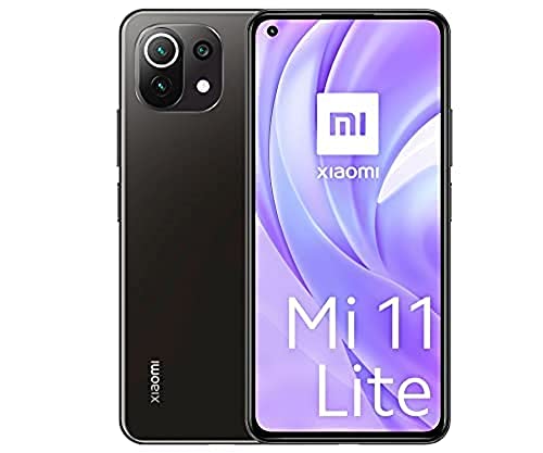 Xiaomi Mi 11 Lite (Pantalla 6.55” AMOLED DotDisplay FHD+ , 6GB+128GB, Triple Cámara 64MP, Snapdragon 732G, 4250mah con carga 33W) Negro [Versión Española]