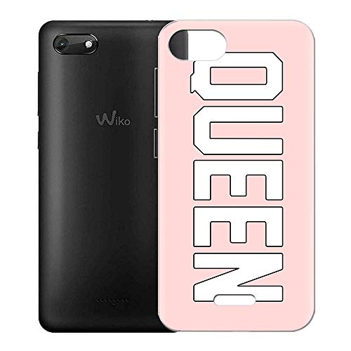 Pnakqil Funda Wiko Harry 2 Clear Transparente Dibujos Silicona Carcasa Ultrafina Suave Gel TPU Piel Antigolpes Protectora Bumper Case Cover Compatible con Teléfono Wiko Harry 2, Reina Blanca