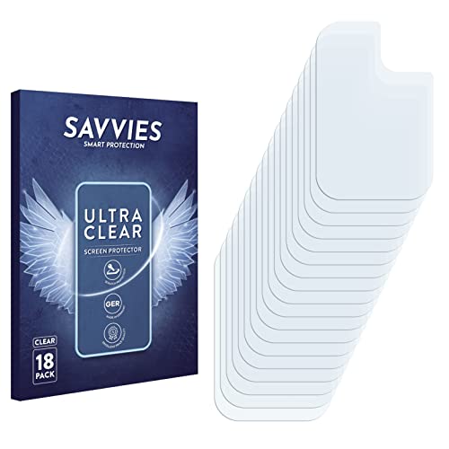 savvies Protector Pantalla compatible con Samsung Galaxy A21s (SÓLO Cámara) (18 Unidades) Película Ultra Transparente
