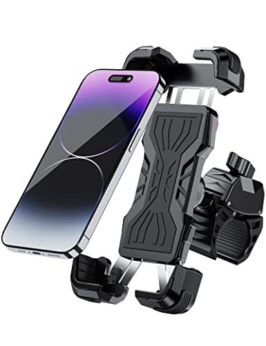 Grefay Soporte Móvil Bicicleta Soporte Móvil Moto Puede Girar 360 ° para iPhone 14 Pro MAX Plus, se, 13 12 Mini, 11 x, x, XR, 8, 7, 6, Samsung, Huawei, Teléfonos Inteligentes