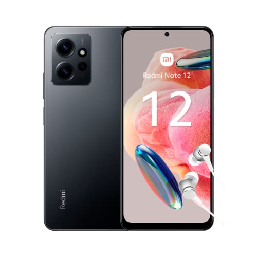 Xiaomi Redmi Note 12, pantalla AMOLED de 120 Hz, procesador Snapdragon, 33 W, 5000 mAh, gris ónix, 4 GB de RAM, 128 GB ROM (versión del Reino Unido)