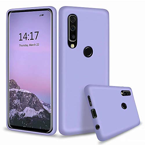 YaMiDe Funda para Huawei P30 Lite, con Protector de Pantalla, Funda para teléfono móvil a Prueba de Golpes y Huellas Dactilares, Violeta Claro