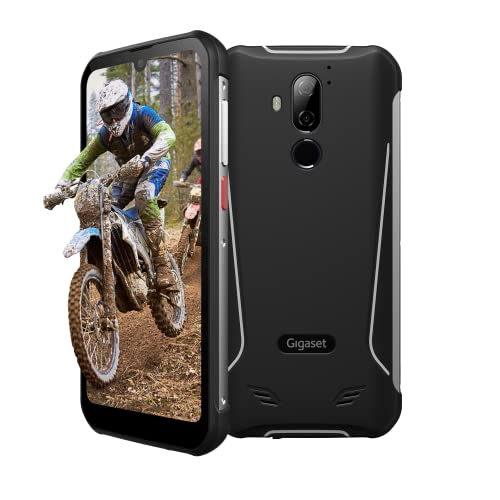 Gigaset GX290 Plus – Outdoor Smartphone Resistente a Polvo y Agua (IP68) - Corning Gorilla Glass 3-6200 mAh, función de Carga rápida - 4 GB de RAM + 64 GB de Memoria - Android 10 - Libre - Negro