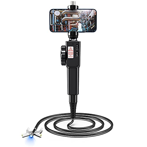 Ralcam Endoscopio Industrial Cámara Endoscopica - Endoscopio para Móvil 8.5mm 1080P HD Cámara Inspección con 8 Luces LED Ajustables Boroscopio 2m Cable Semirrígido para Teléfono Android iOS (Cable 2m)