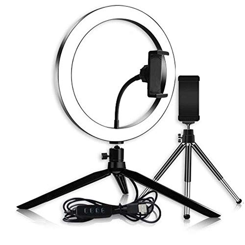 Teléfono Anillo de luz LED Lámpara de Anillo Selfie Novedad novedades Video Live Studio Luz de Relleno Luz de Foto para teléfono Inteligente