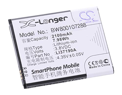 vhbw Li-Ion batería 2100mAh (3.8V) para teléfono móvil teléfono Smartphone Hisense E965, EG950, EG950A, EG950B por Li37190A.