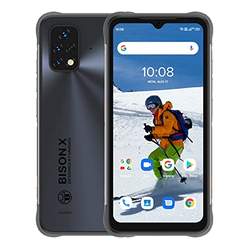 UMIDIGI Movil Resistente Agua y Golpes, Bison X10S 6.53'' HD 6150mAh Batería IP68/IP69K Teléfonos Móviles Libres,16MP+8MP Cámara 4GB+32GB Android 11 NFC 4G Smartphone Libre